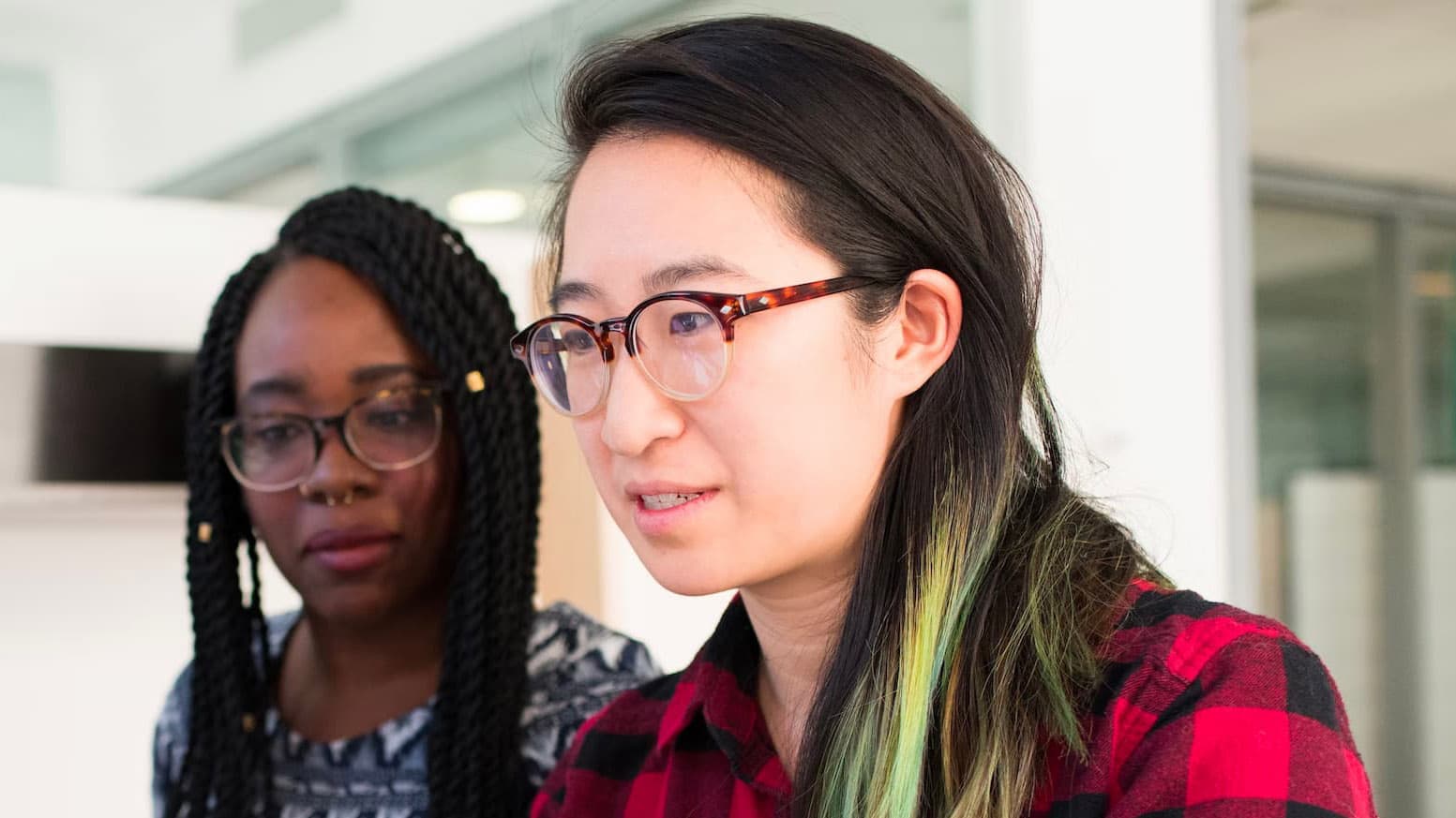 Anito Anto at work with a colleague